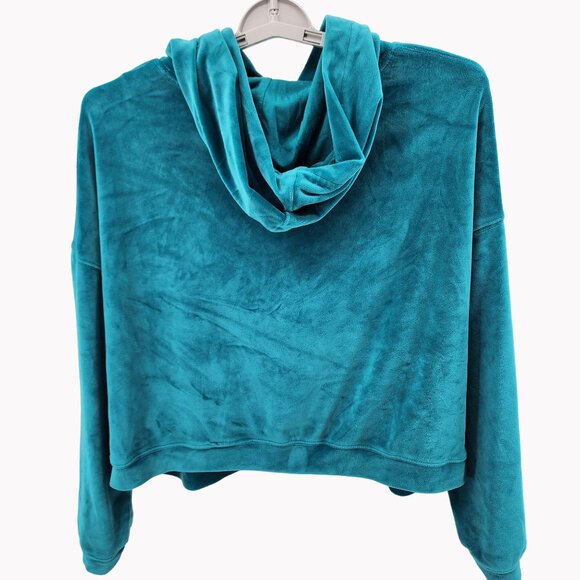 Disney Women’s XL Mermaid Hoodie Plush Green Ariel Embroidered - Picture 4 of 6